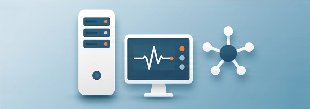 Illustration of computer network monitoring and management